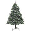 vidaXL Artificial Christmas Tree with Stand Green 160 x 160 x 240 cm