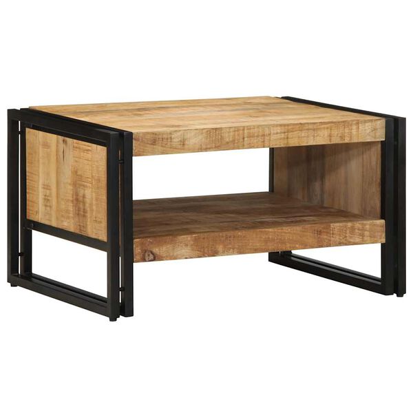 vidaXL Coffee Table 70x50x38 cm Solid Rough Wood Mango