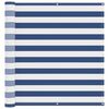 vidaXL Balcony Screen Blue and White 110 x 600 cm Oxford Fabric