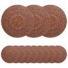 vidaXL Seagrass Placemets 12 pcs Brown 100% Seagrass