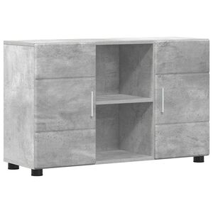 vidaXL Sideboard with Shelf FLORIN Concrete Grey 88.5 x 30.5 x 55.5 cm