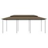 vidaXL Gazebo 600x298x270 cm Taupe 180 g/m²