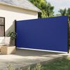 vidaXL Retractable Side Awning Blue 220x600 cm