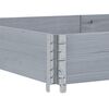 vidaXL Pallet Collar Grey 150x50 cm Solid Wood Pine
