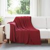 vidaXL Throw Blankets 6 pcs Bordeaux Red 200 x 150 cm Fleece