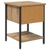vidaXL Bedside Table with Drawer 2 pcs Artisan Oak 34 x 35.5 x 45 cm