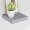 vidaXL Floating Wall Shelves 4 pcs Grey 23x23.5x3.8 cm MDF