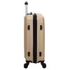 vidaXL Suitcase Set with Lock 3 pcs Champagne 50 x 31 x 78 cm