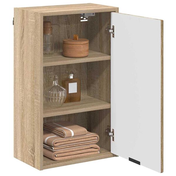vidaXL Bathroom Cabinet Wall-mounted Sonoma Oak 39 x 23.5 x 65 cm