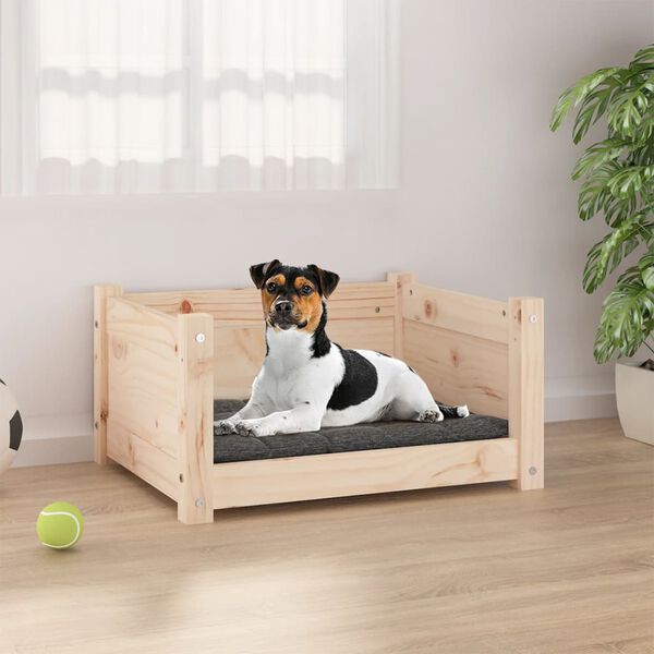 vidaXL Dog Bed 55.5x45.5x28 cm Solid Pine Wood