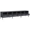vidaXL TV Cabinet Anthracite 202x39x43.5 cm Cold-rolled Steel