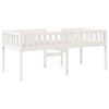 vidaXL Children's Bed without Mattress White 75x190 cm Solid Wood Pine