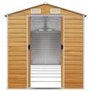 vidaXL Garden Shed Light Brown 191x640x198 cm Galvanised Steel