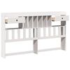 vidaXL Headboard with Storage White 180 cm Solid Wood Pine
