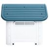 vidaXL Dog House Blue 59x75x66 cm Polypropylene