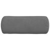 vidaXL Bolster Pillows 2 pcs Dark Grey Ø 15 x 40 cm Microfibre Fabric