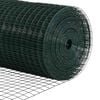 vidaXL Fence Post Green 25 x 1.2 m (19 x 19 mm mesh) Steel and PVC