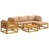 vidaXL Sofa Set 6 pcs Natural Solid Acacia Wood