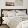 vidaXL Replace Headboard Smoked Oak 180 cm Iron and Engineered Wood
