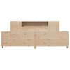 vidaXL Bed Frame without Mattress 180x200 cm Super King Solid Wood Pine