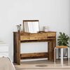 vidaXL Cosmetic Table with Drawer with Mirror Old Wood 100 x 45 x76 cm