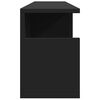 vidaXL Wall Cabinet 80x20x30 cm Black Engineered Wood