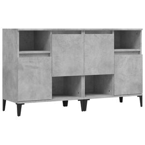 vidaXL Sideboards 2 pcs Concrete Grey 60x35x70 cm Engineered Wood