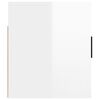 vidaXL Wall Mounted TV Cabinet High Gloss White 80x34.5x40 cm