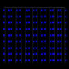 vidaXL LED Curtain Fairy Lights 3x3m 300 LED Blue 8 Function