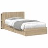 vidaXL Bed Frame with Storage Sonoma Oak 100 x 200 cm Engineered Wood