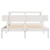 vidaXL Bed Frame without Mattress White 140x190 cm Solid Wood Pine