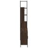 vidaXL 4 Piece Bathroom Cabinet Set Brown Oak Engineered Wood