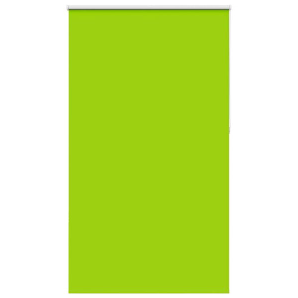 vidaXL Roller Blind Blackout Leaves Green 130x230 cm Fabric Width 126.6 cm Polyester