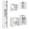 vidaXL Bathroom Furniture Set with Drawer 5 pcs High Gloss White