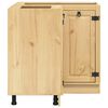 vidaXL Cabinet SKI Honey Brown 80 x 80 x 81.5 cm Solid Pine Wood