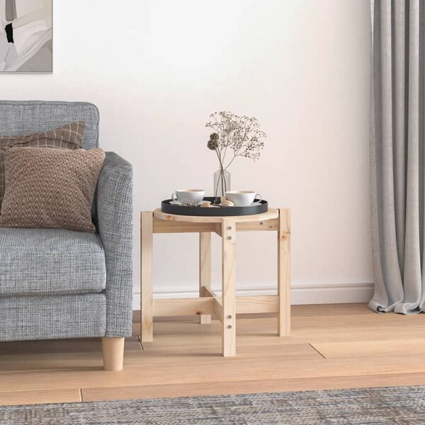 vidaXL Coffee Table &Oslash; 52.5x45 cm Solid Wood Pine