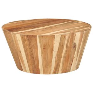 vidaXL Coffee Table &Oslash;65x31 cm Solid Acacia Wood