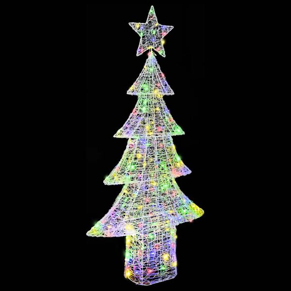vidaXL Christmas Tree with 240 LEDs Multicolour 180 cm Acrylic