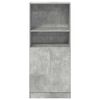 vidaXL Kitchen Cabinet Concrete Grey 57x41.5x131.5 cm Engineered Wood