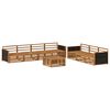 vidaXL Outdoor Sofa Set 8 pcs Natural 79 x 79 x 37 cm