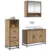vidaXL Bathroom Furniture Set 3 pcs Artisan oak Engineered wood