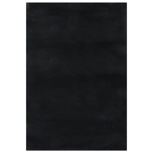 vidaXL Washable Rug Soft Shaggy 160x230 cm Anti Slip Black