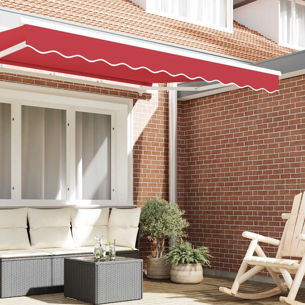 vidaXL Awning Valance Red 2.3 x 0.2 m Canvas