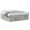 vidaXL Bed Frame without Mattress Concrete Grey 200x200 cm