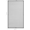 vidaXL Magnetic Insect Screen for Windows Anthracite 80x140 cm Fibreglass