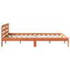 vidaXL Bed Frame without Mattress Wax Brown 120x200 cm Solid Wood Pine