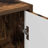 vidaXL Bathroom Cabinet Wall-mounted Smoked Oak 39 x 23.5 x 65 cm