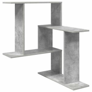 vidaXL Wall Shelf Concrete Grey 67 x 67 x 87 cm Engineered Wood