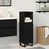 vidaXL Bathroom Cabinet Black Oak 30 x 30 x 100 cm Engineered Wood