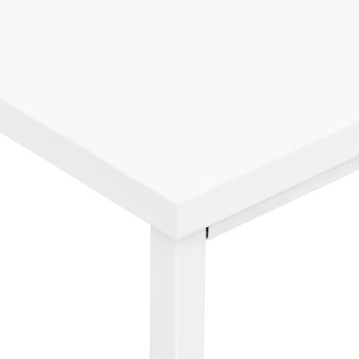 vidaXL Industrial Desk with Drawers White 105x52x75 cm Steel
